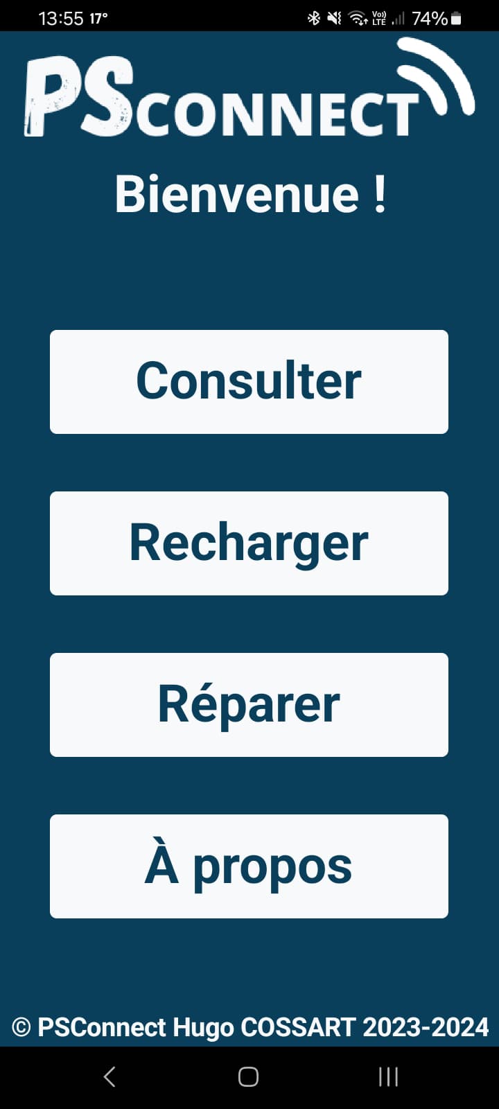 Capture d’écran PSconnect 1