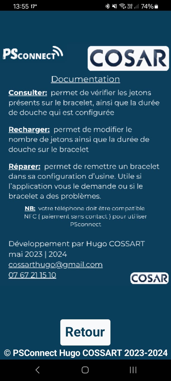 Capture d’écran PSconnect 2