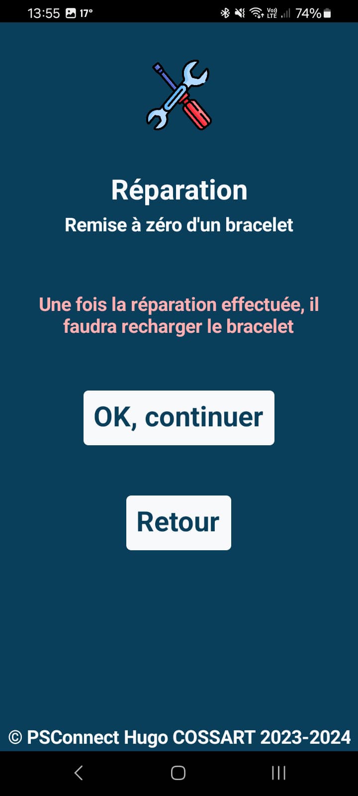 Capture d’écran PSconnect 3